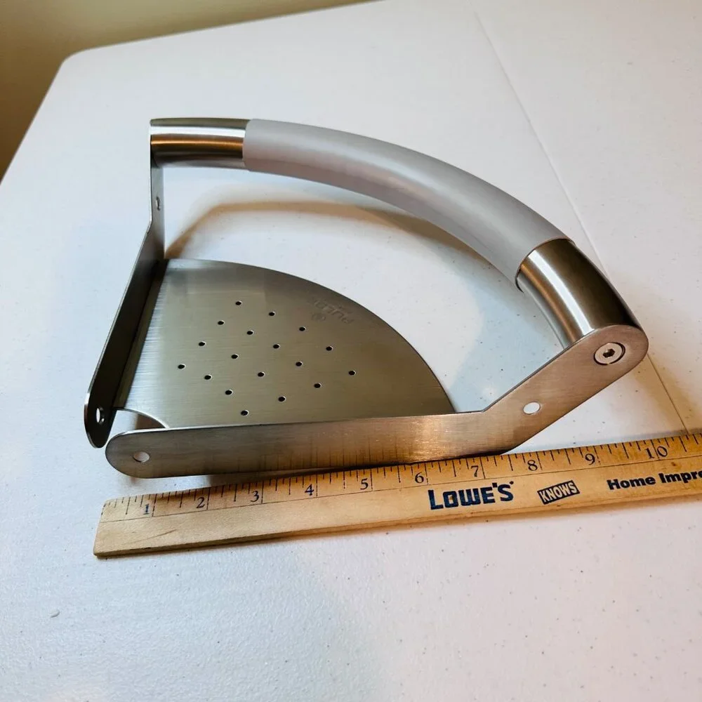 ErgoCornerBar with Ergonomic Soft Grip and Corner Shelf Stainless Steel